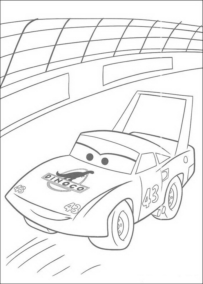 Plansa de colorat cu Cars pixar 37 165